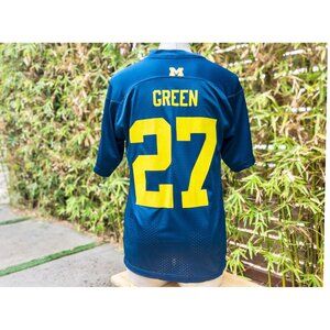 MICHIGAN WOLVERINES #27 Vintage NCAA Football Jersey Size Medium | Blue And Gold